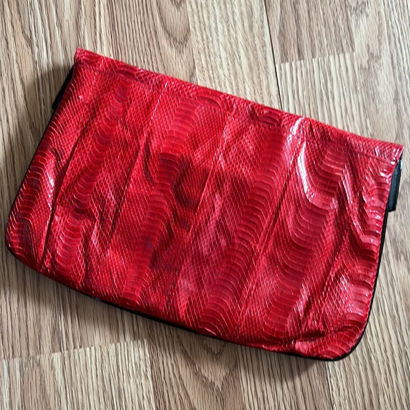 Vintage - J Renee snakeskin envelope style clutch - Picture 4 of 5